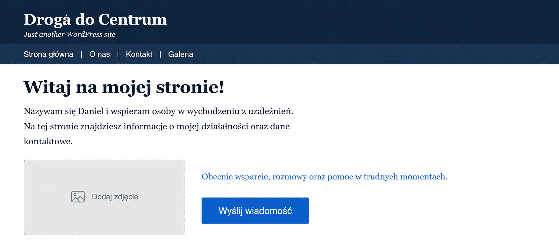 Droga do Centrum przed transformacją KUK SYSTEMS